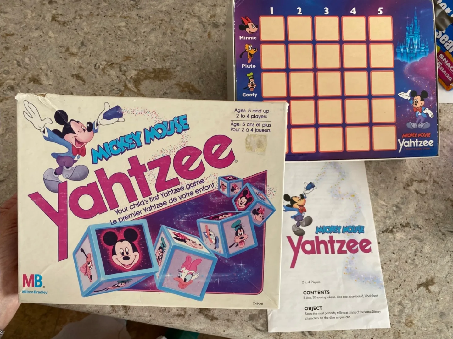 Mickey Mouse Yahtzee - Milton Bradley thumbnail