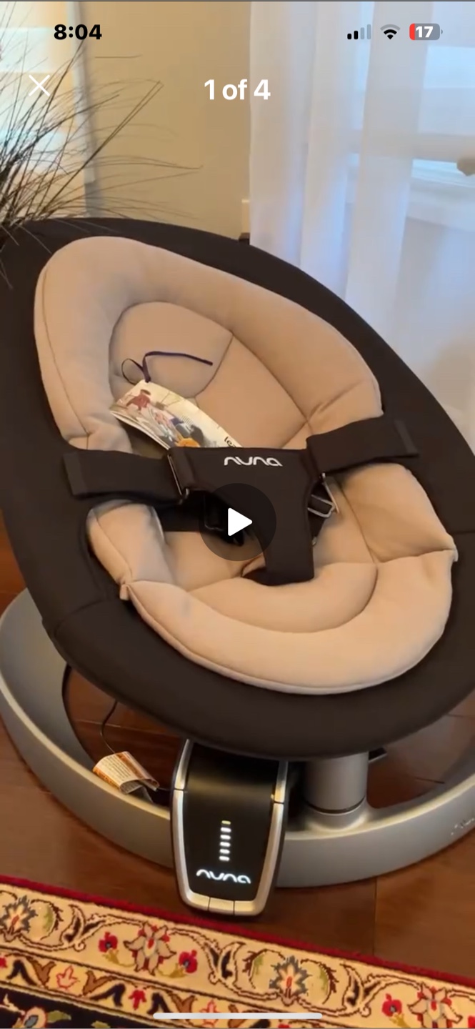 Nuna Leaf Baby Bouncer with Box