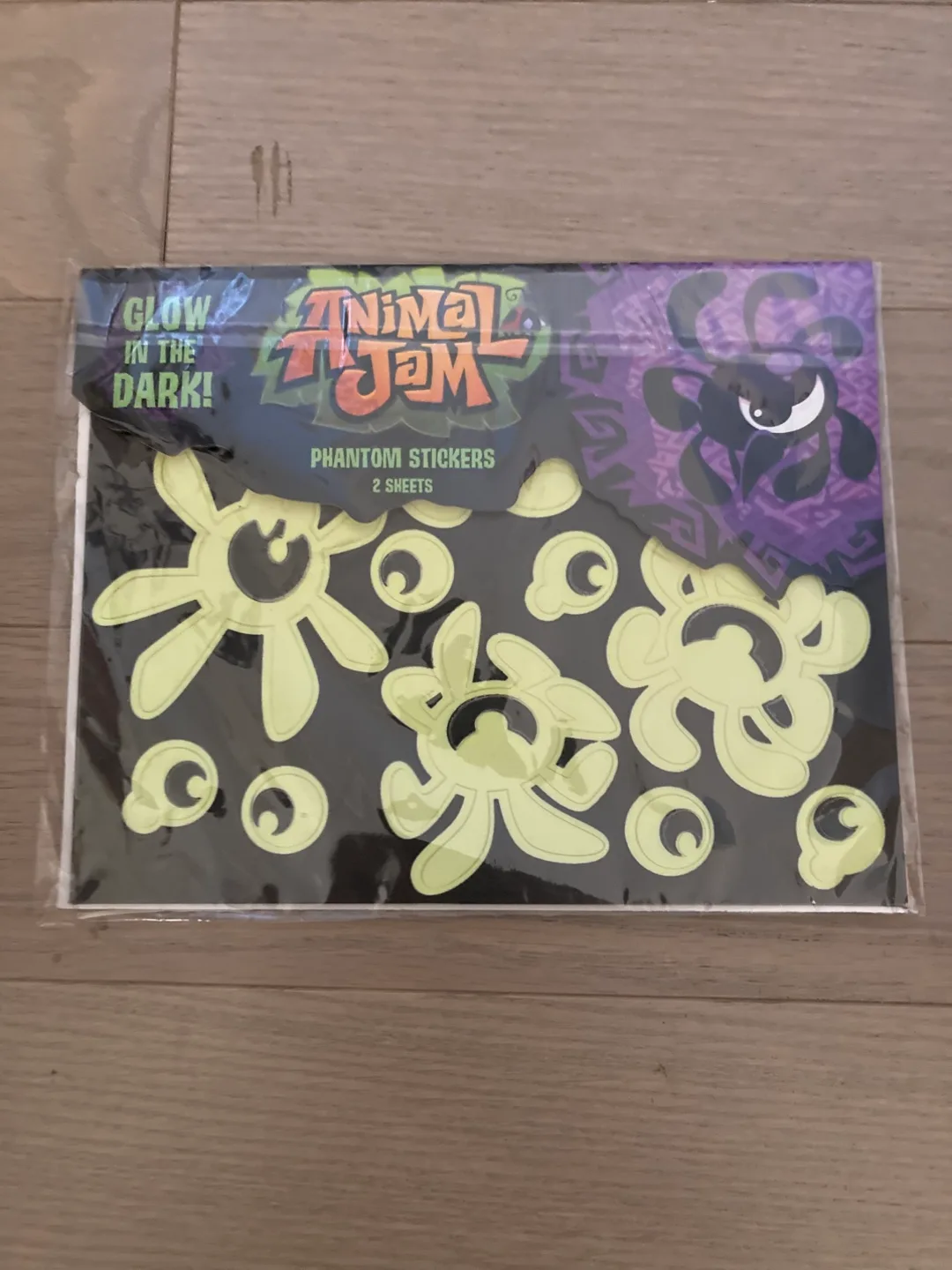 🇨🇦🍁Animal Jam Phantom Glow in the Dark Stickers - New thumbnail