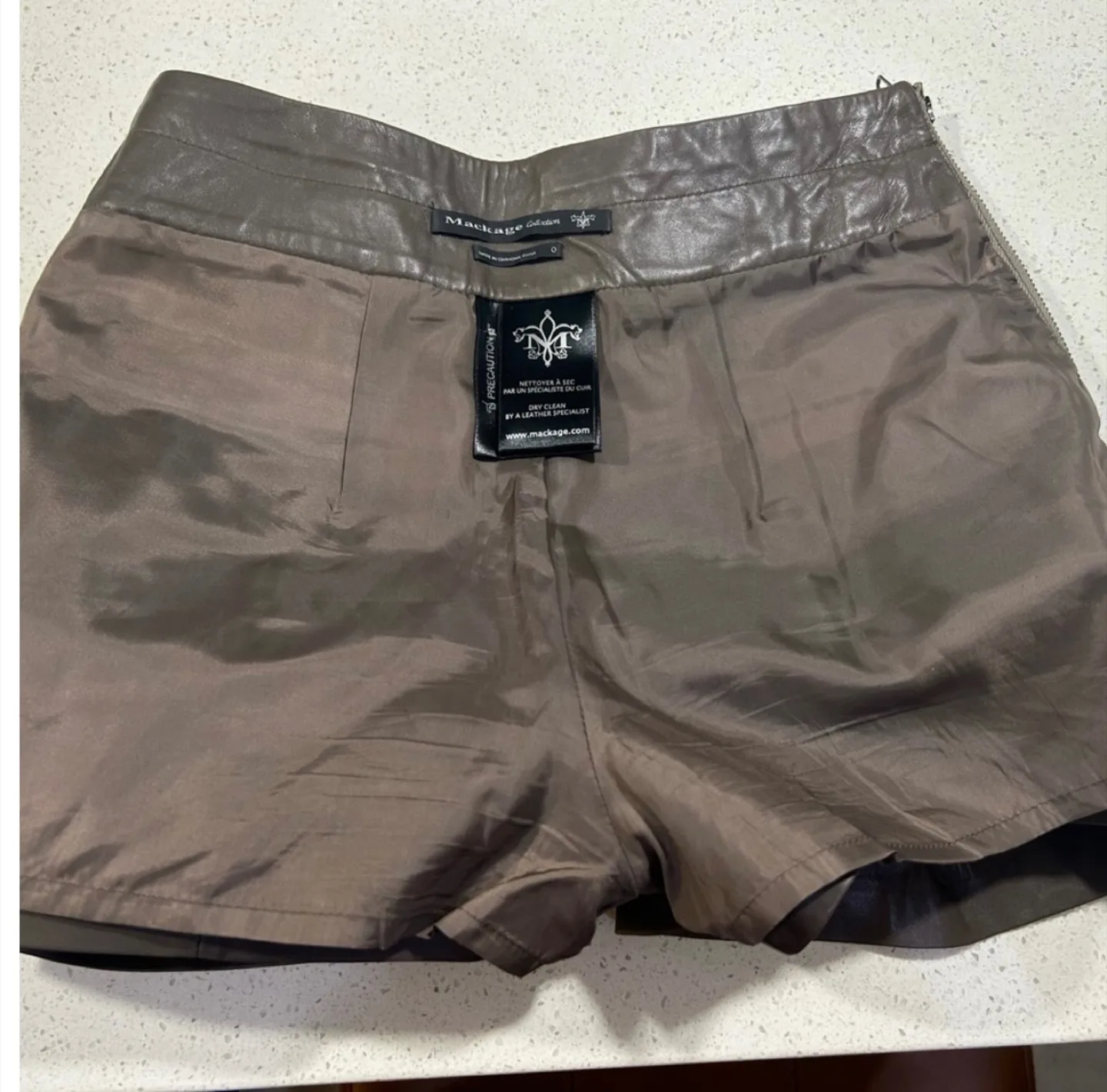 Mackage Genuine Leather Shorts, Size 8 image indicator(4)