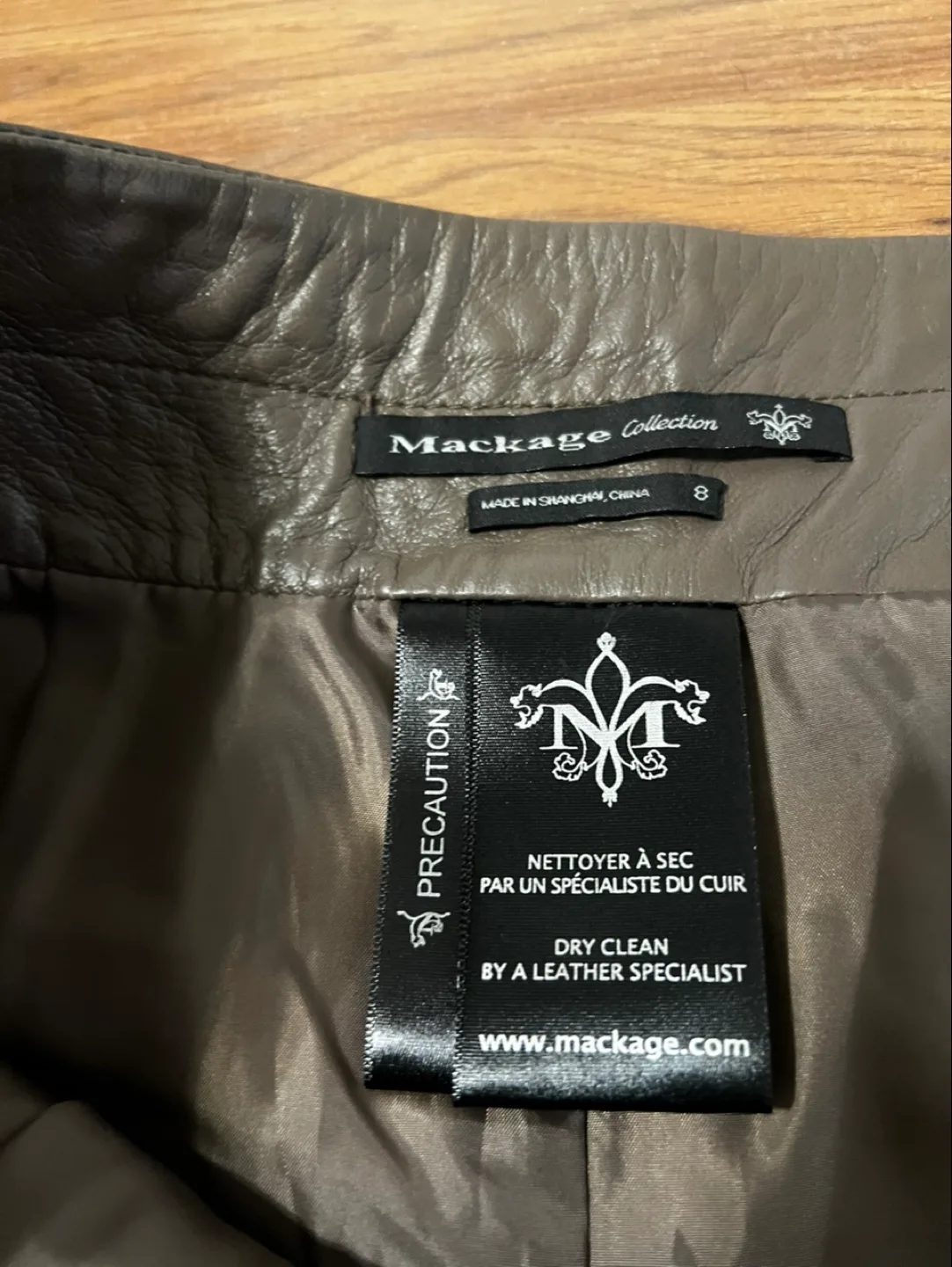 Mackage Genuine Leather Shorts, Size 8 image indicator(7)