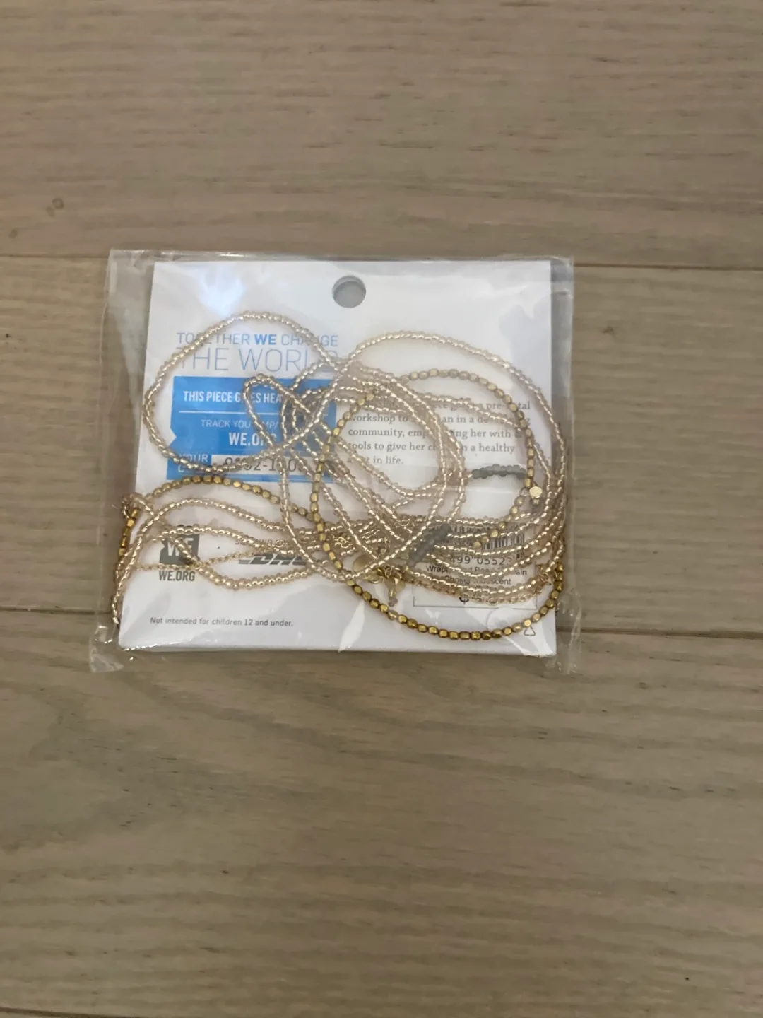 🇨🇦🍁ME to WE Gold Seed Bead necklace or Bracelet - New thumbnail