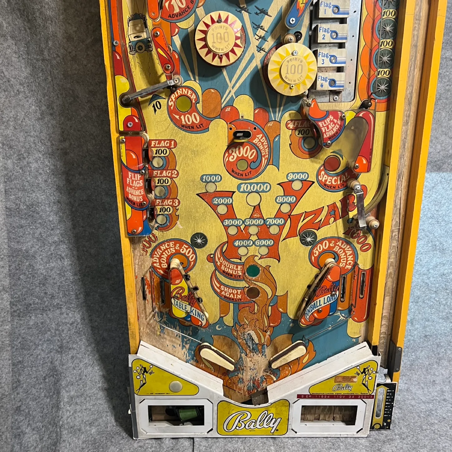 Put lights in back.  For project Vintage Bally Pinball Machine image indicator(4)