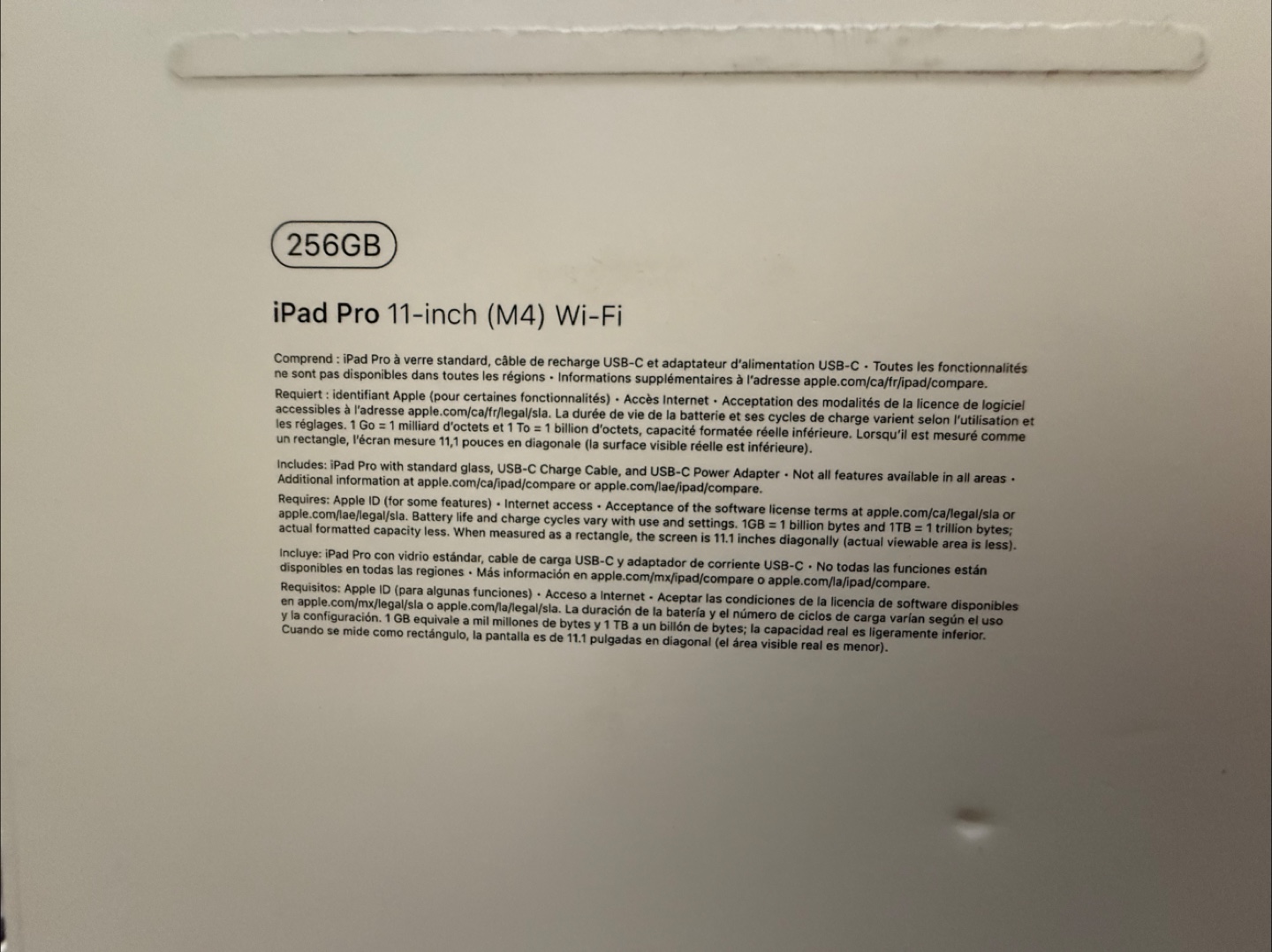 New iPad Pro 11-inch (M4) Wi-Fi 256GB - photo 2
