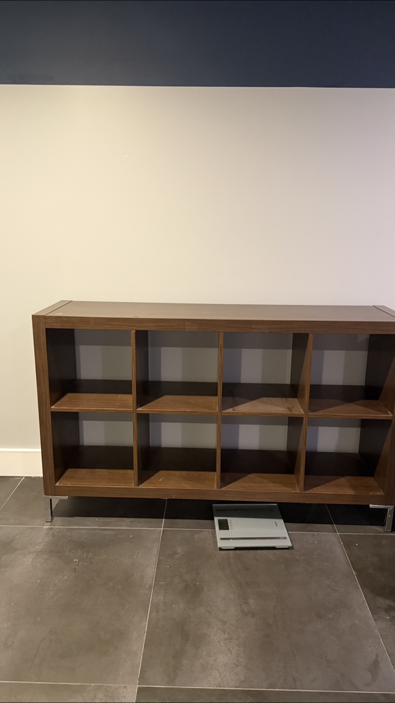 Brown 8-Cube Organizer Shelf