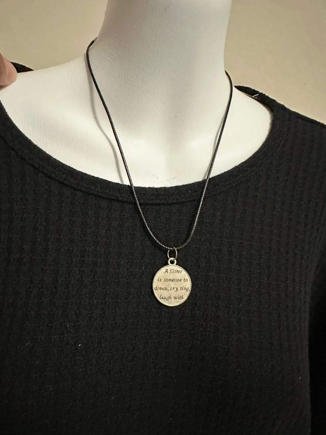 Sister Dream Cry Sing Laugh With Pendant Necklace thumbnail