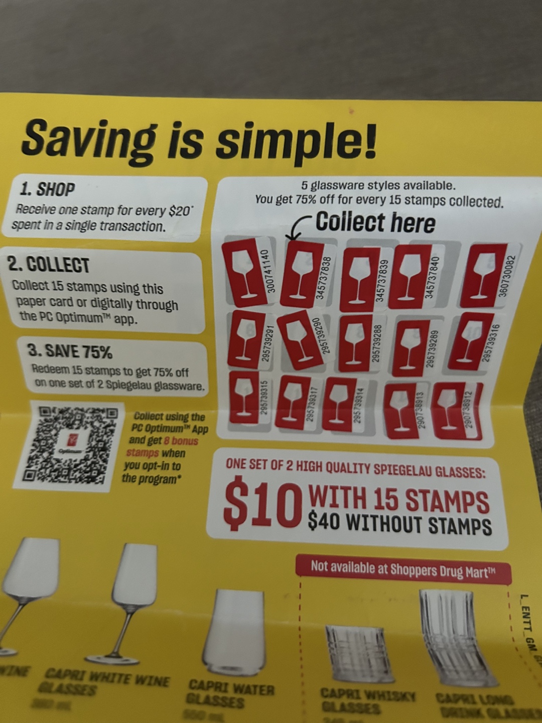 superstore Glasses Stamp Card 2 for $5 - photo 3