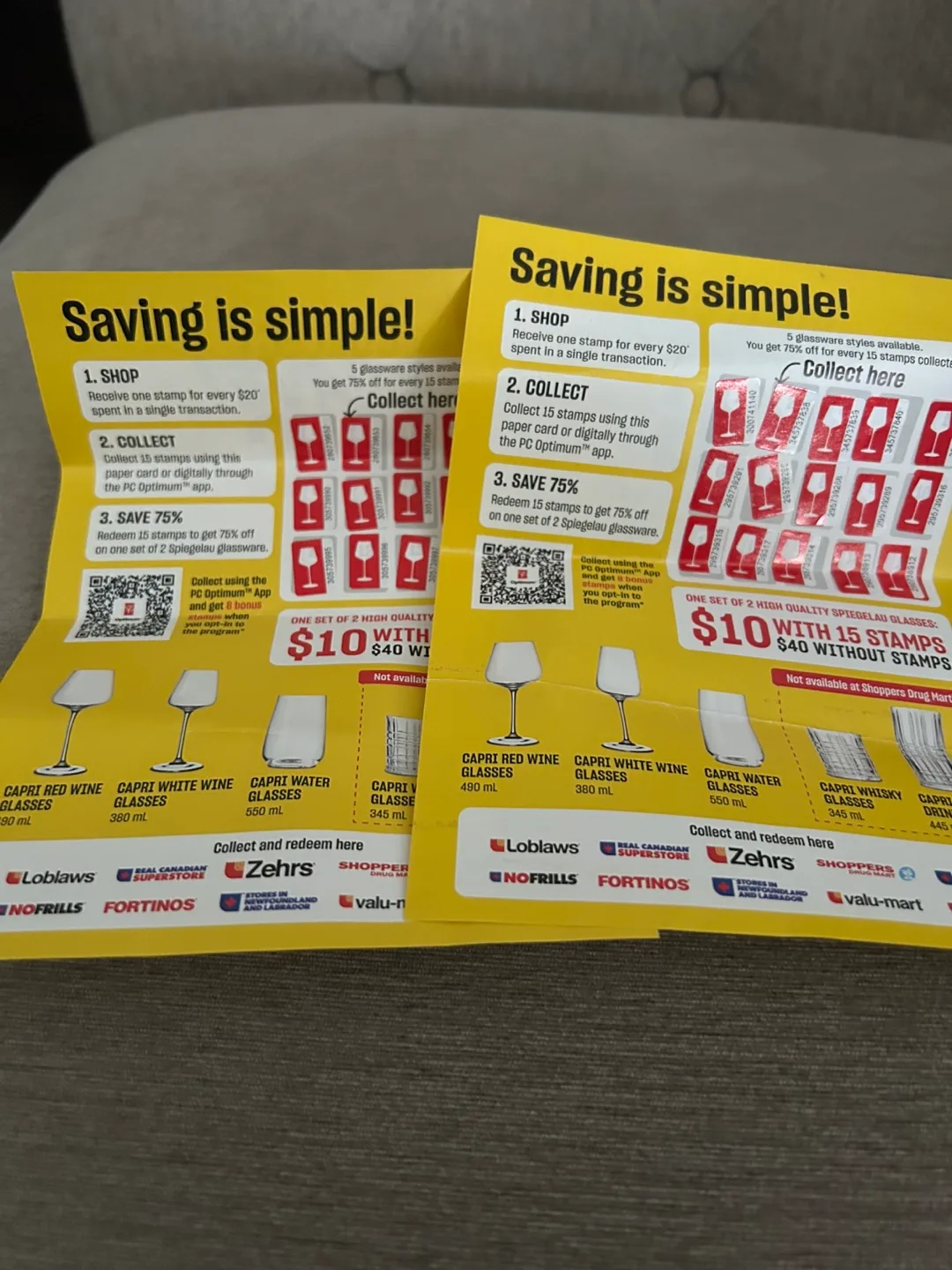 superstore Glasses Stamp Card 2 for $5 thumbnail