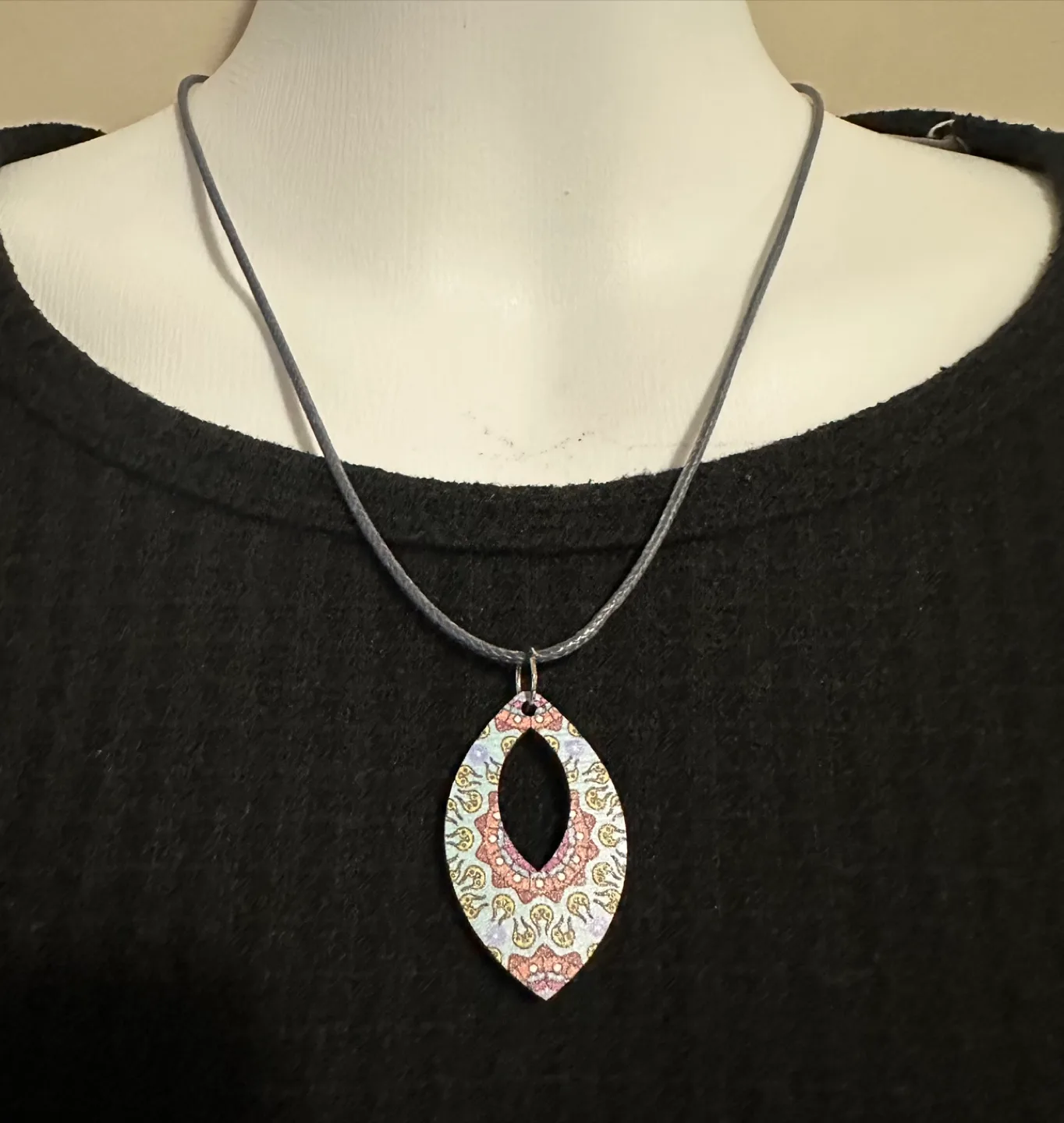Patterned Pendant Necklace thumbnail