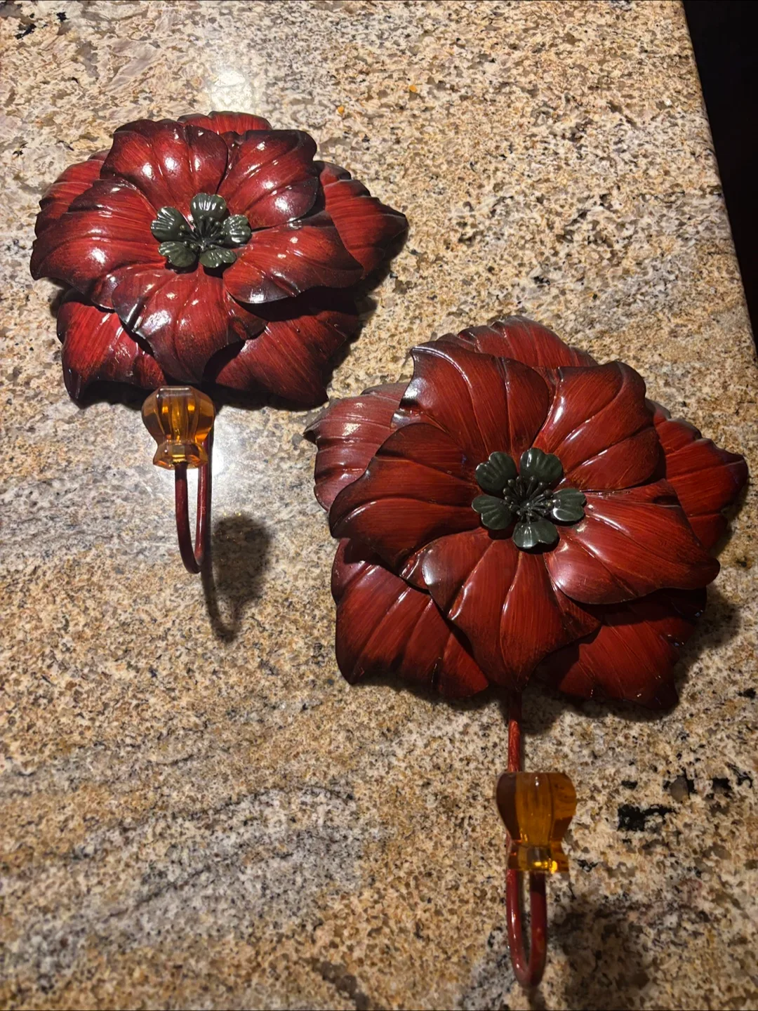 Flower Wall Hooks - Set of 2 thumbnail