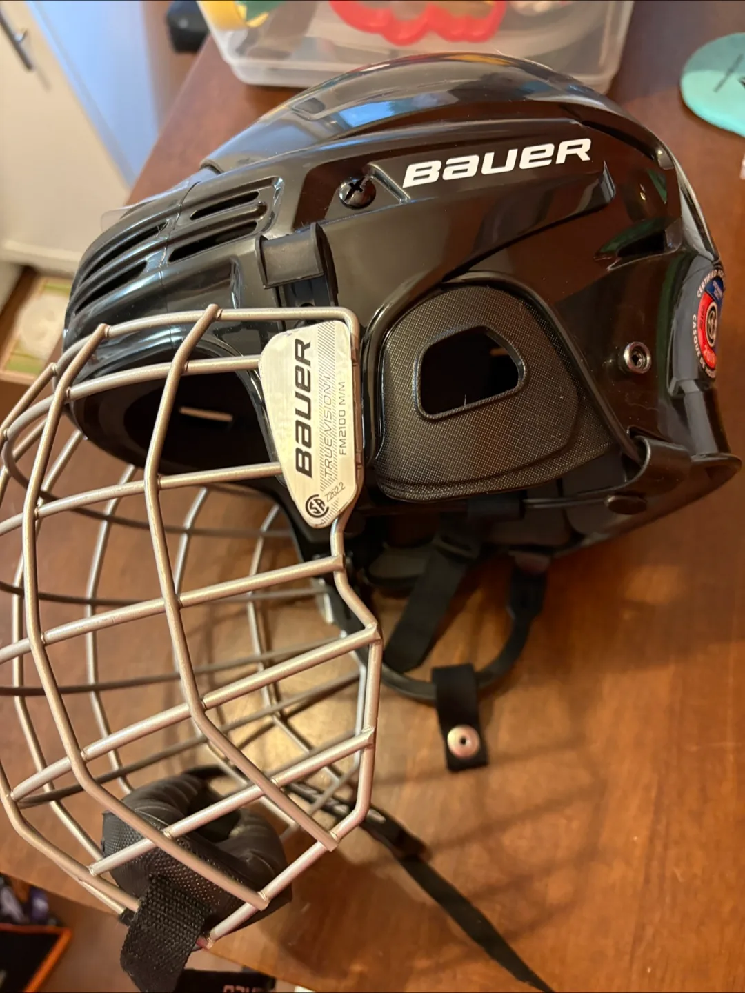 Bauer BHH2100M Hockey Helmet with FM2100 MM Cage thumbnail