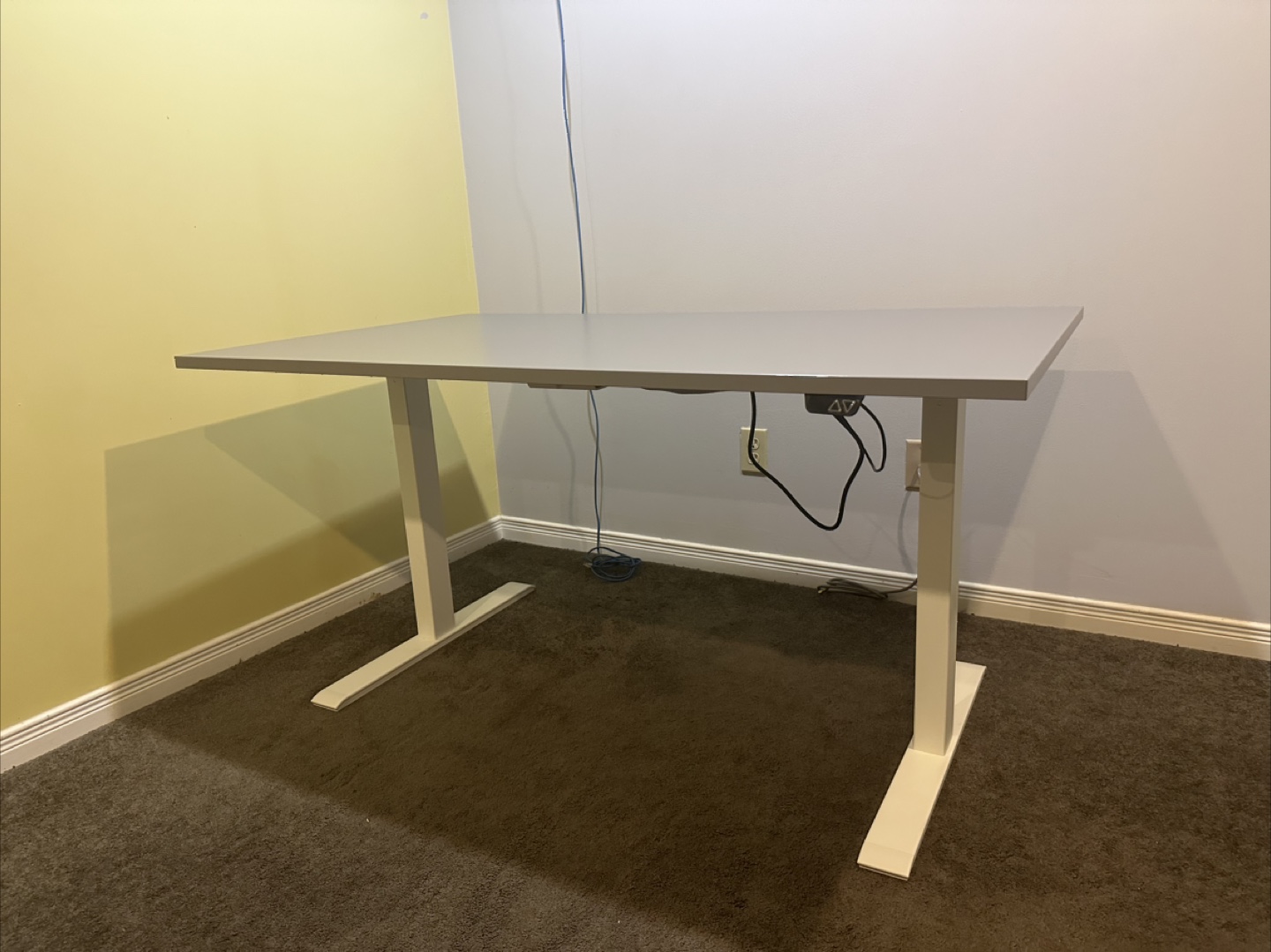 Desk sit/stand - Grey and white