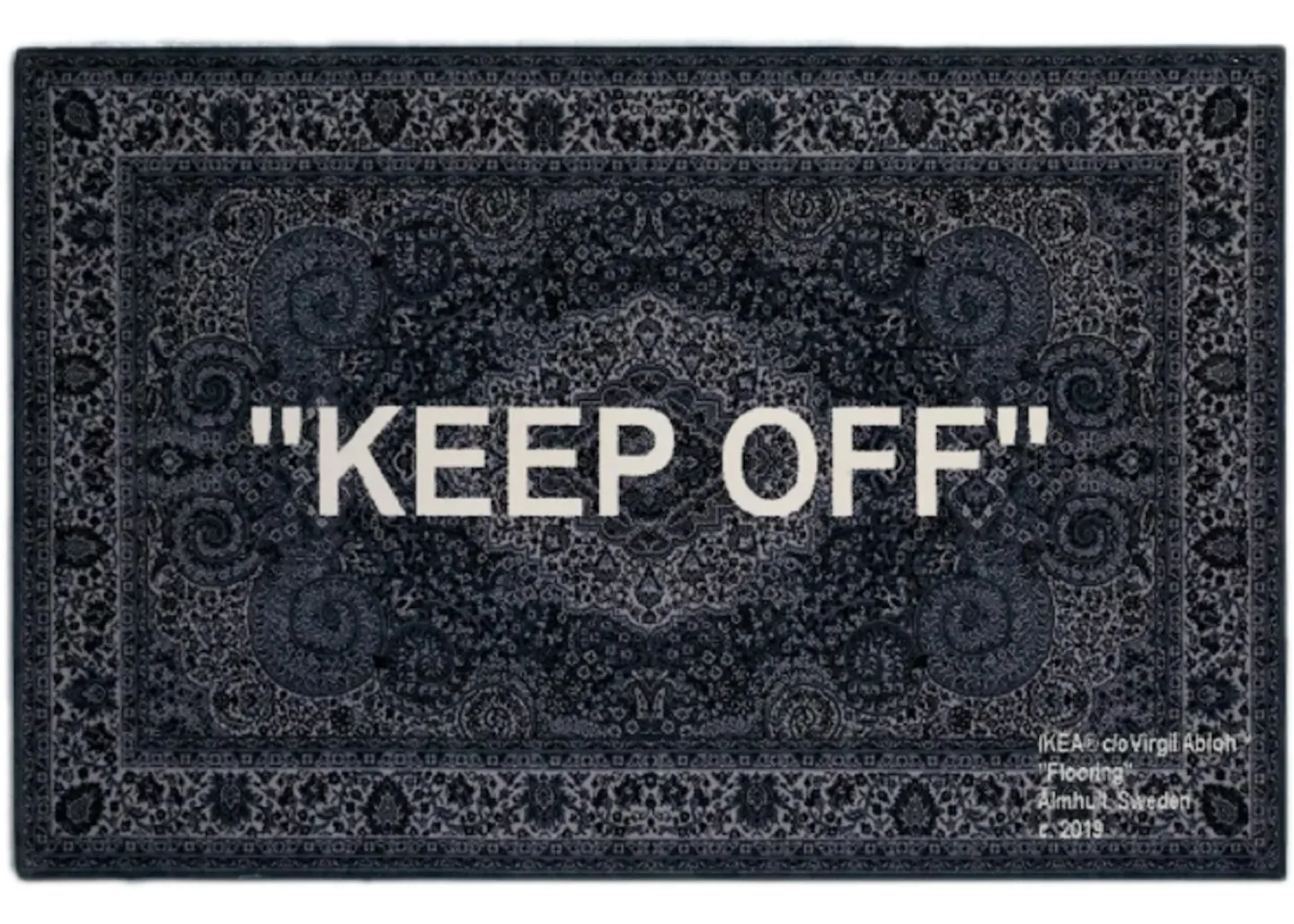 IKEA x Virgil Abloh "KEEP OFF" Rug 200x300 thumbnail