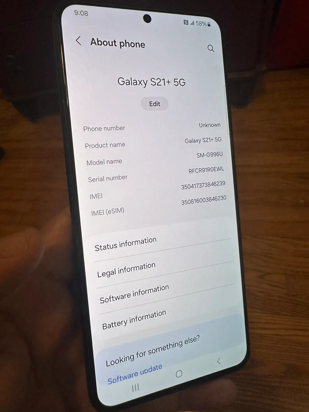 Samsung Galaxy S21+ 5G - Black thumbnail