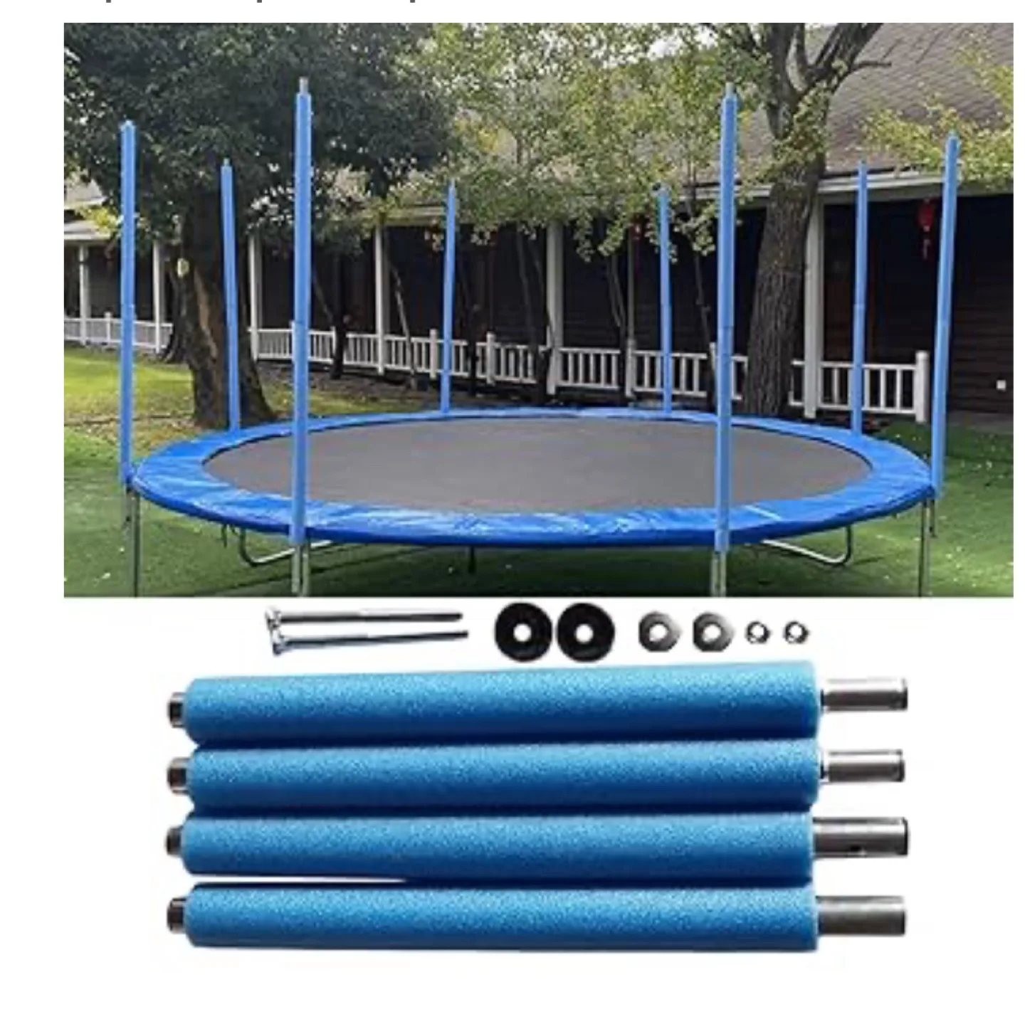 Brand New Replacement Trampoline Poles with Safety Foam Sleeves thumbnail