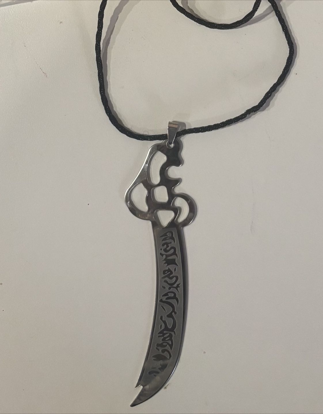 Large Sword Pendant Necklace