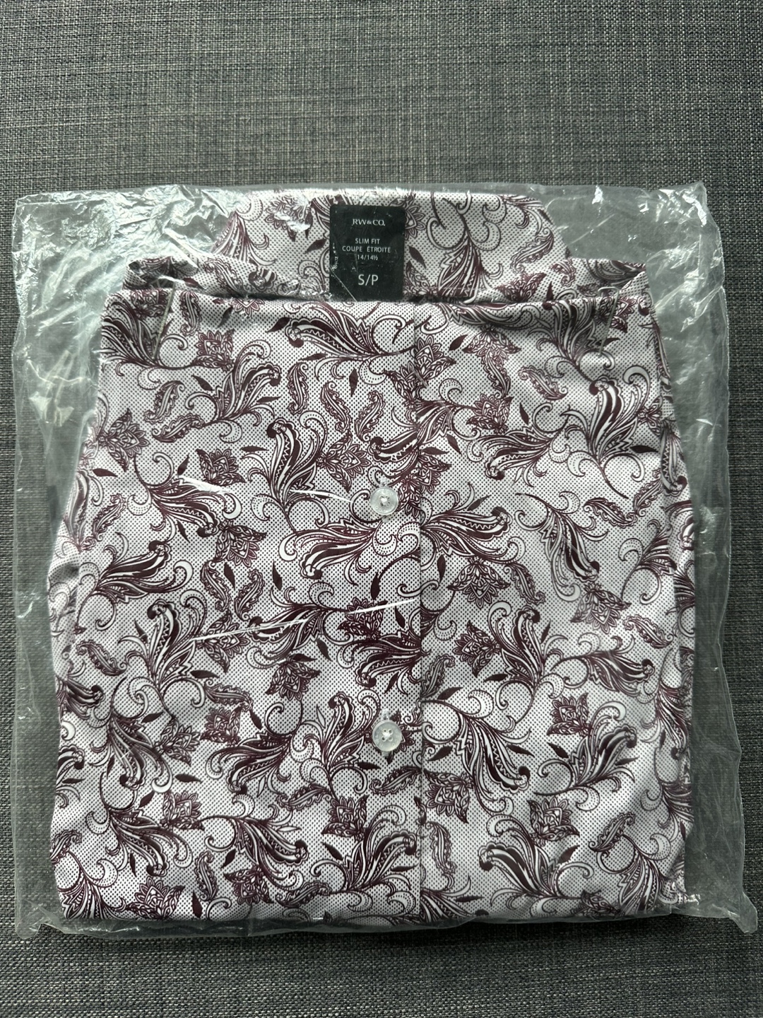 R&W Co. Men’s Slim Fit Small Dress-Shirt 🥕