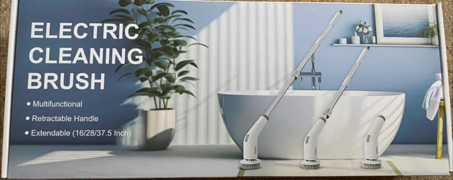 Electric Cleaning Brush - Multifunctional, Retractable Handle thumbnail
