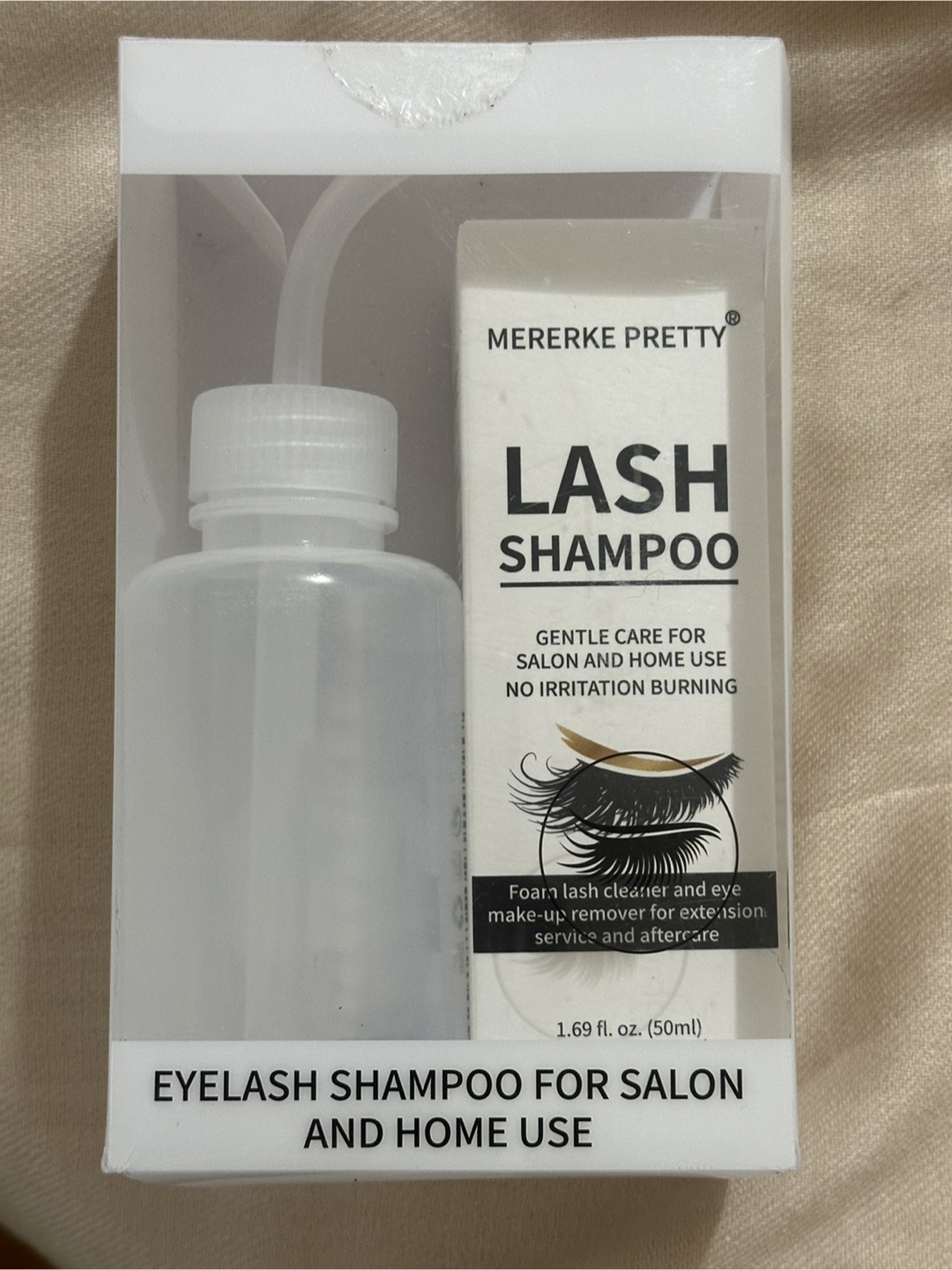 Eye lash shampoo