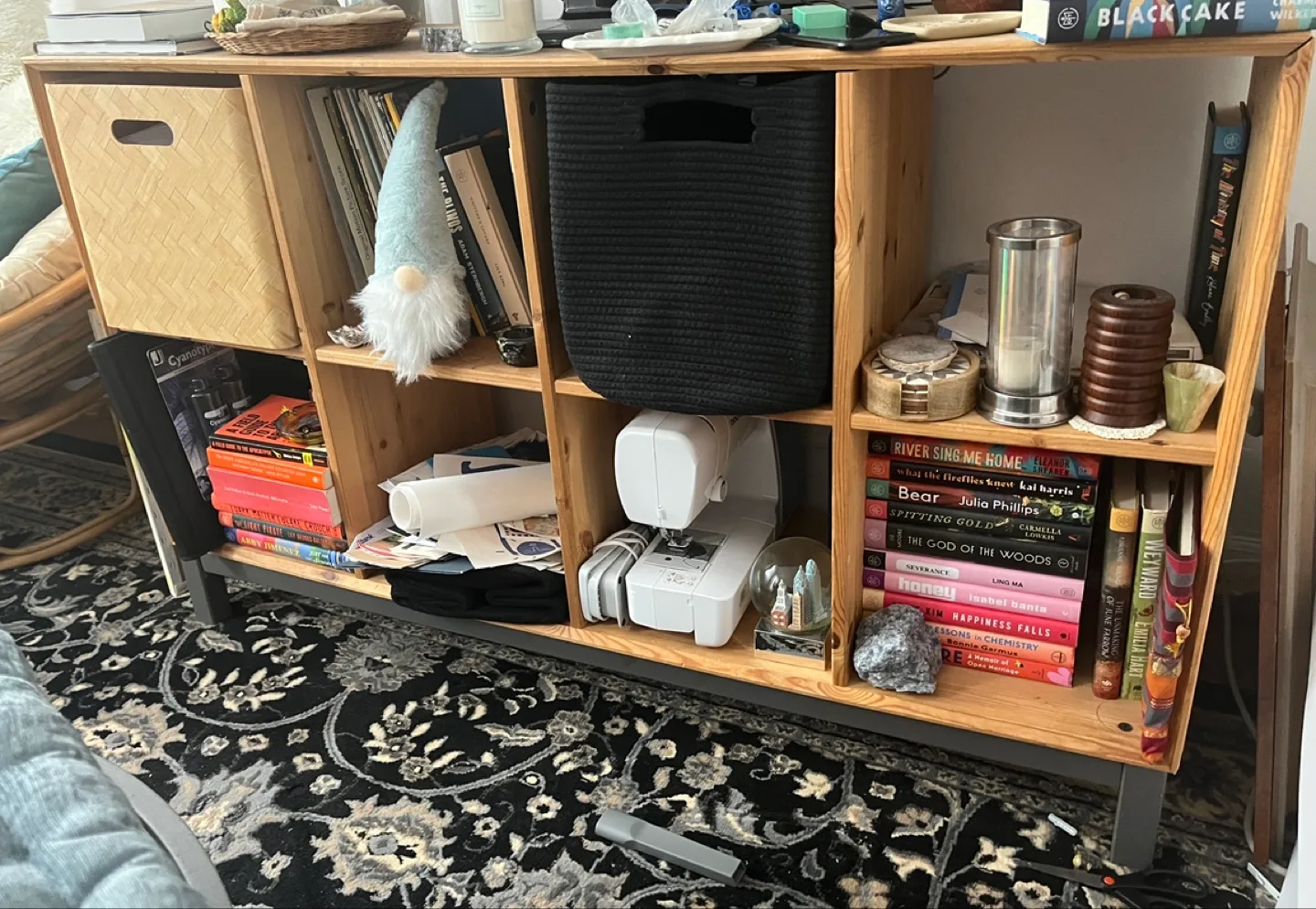 Eight-cubed Wooden Shelf Unit thumbnail