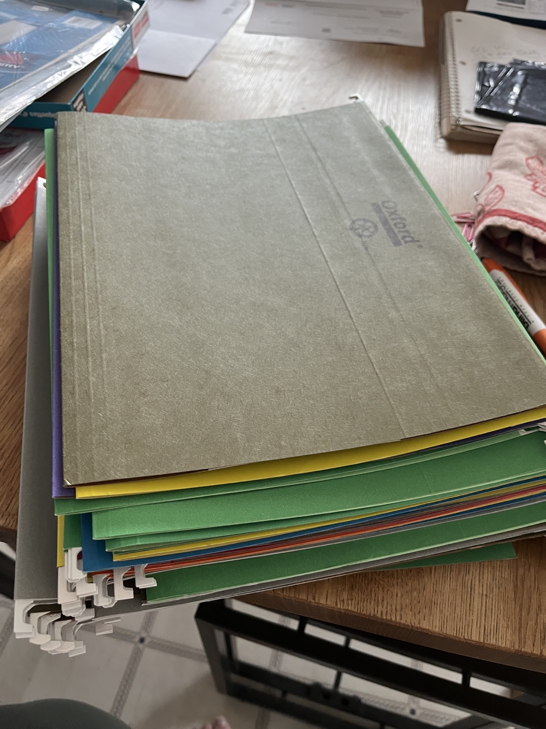40 letter size Oxford Hanging File Folders - photo 2
