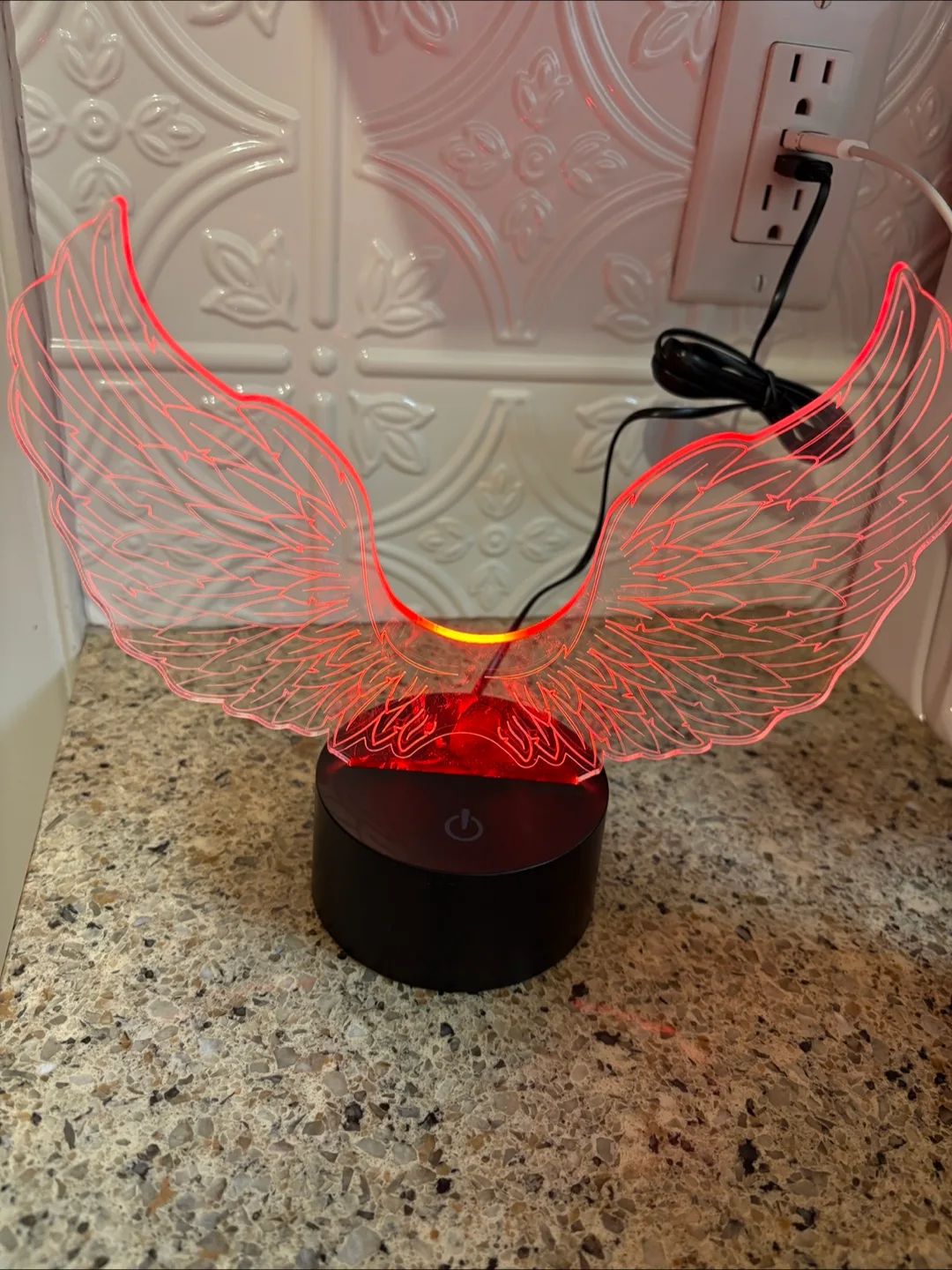 Angel Wings LED Colour Changing Lamp thumbnail
