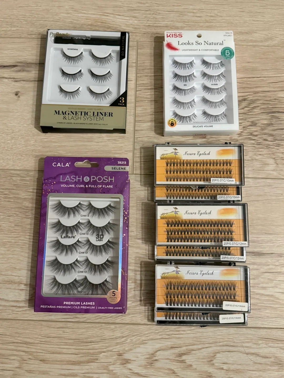 Assorted False Eyelashes - Kiss, Cala, ProBeauty thumbnail