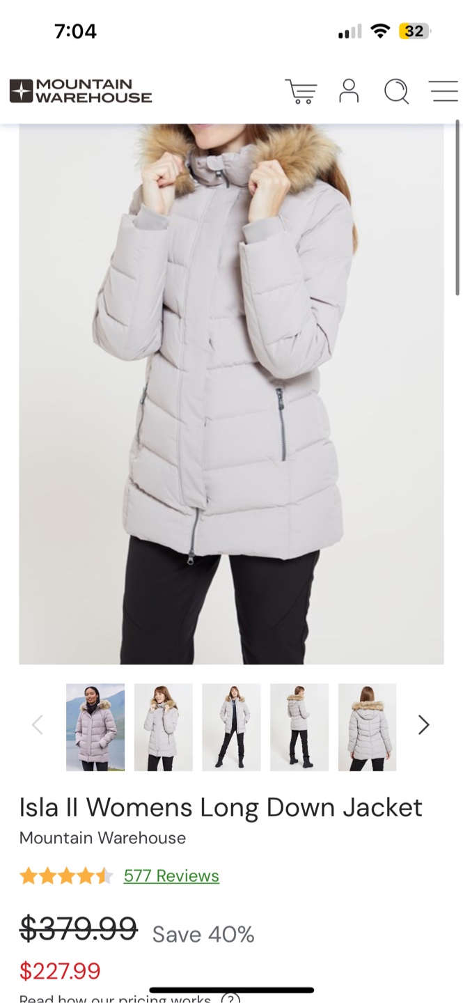 Mountain Warehouse snow Jacket