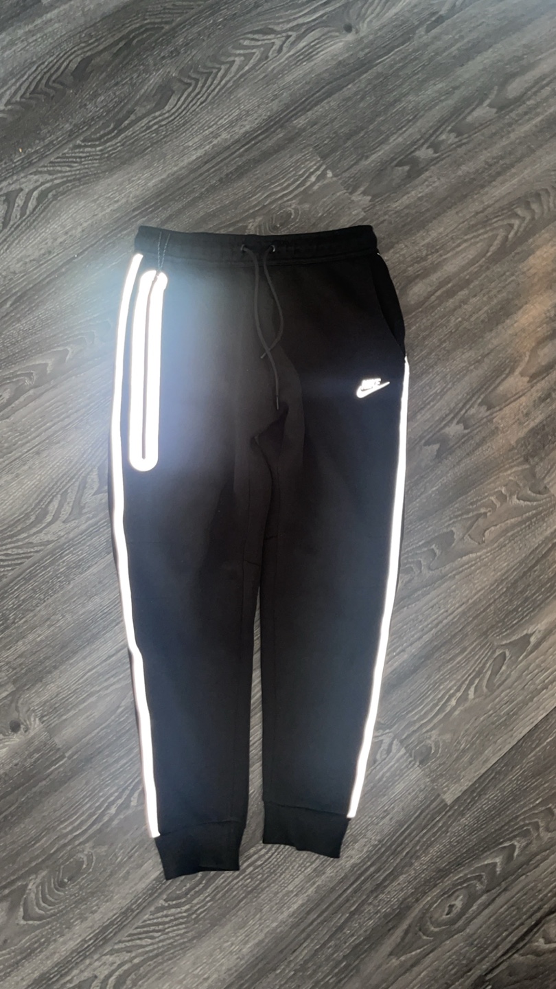 Reflective Nike Tech Fleece Black Pants