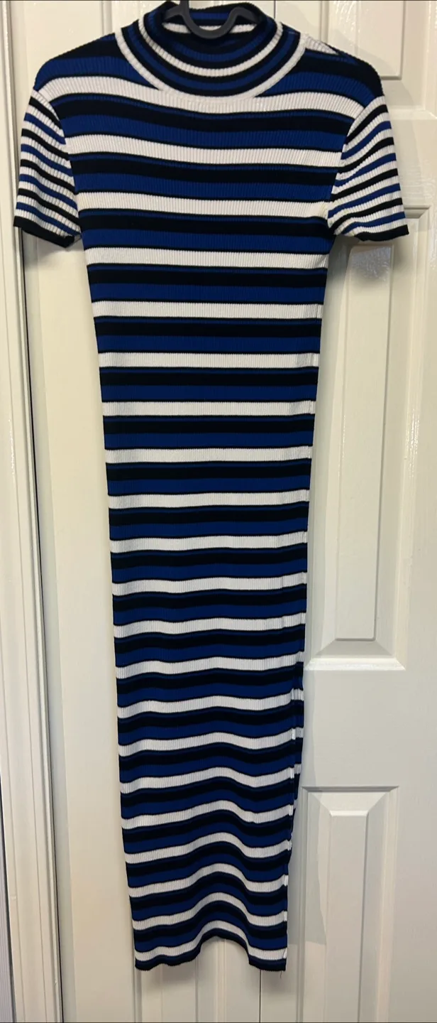 Zara Knit Striped Dress - Size S thumbnail
