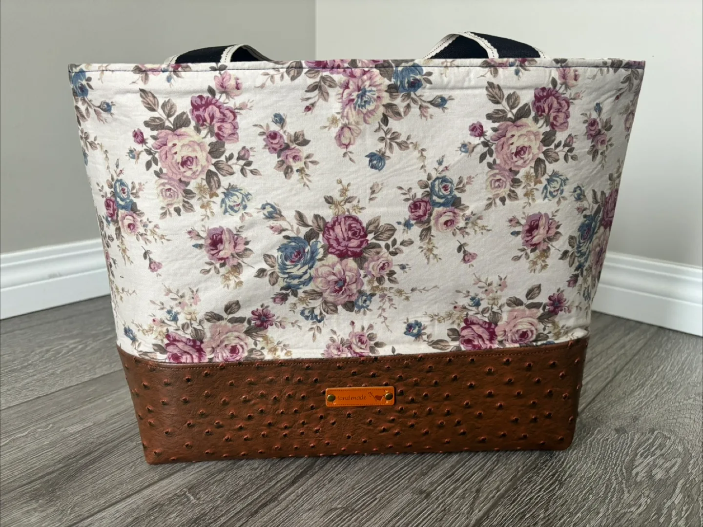 Handmade Floral Tote Bag thumbnail