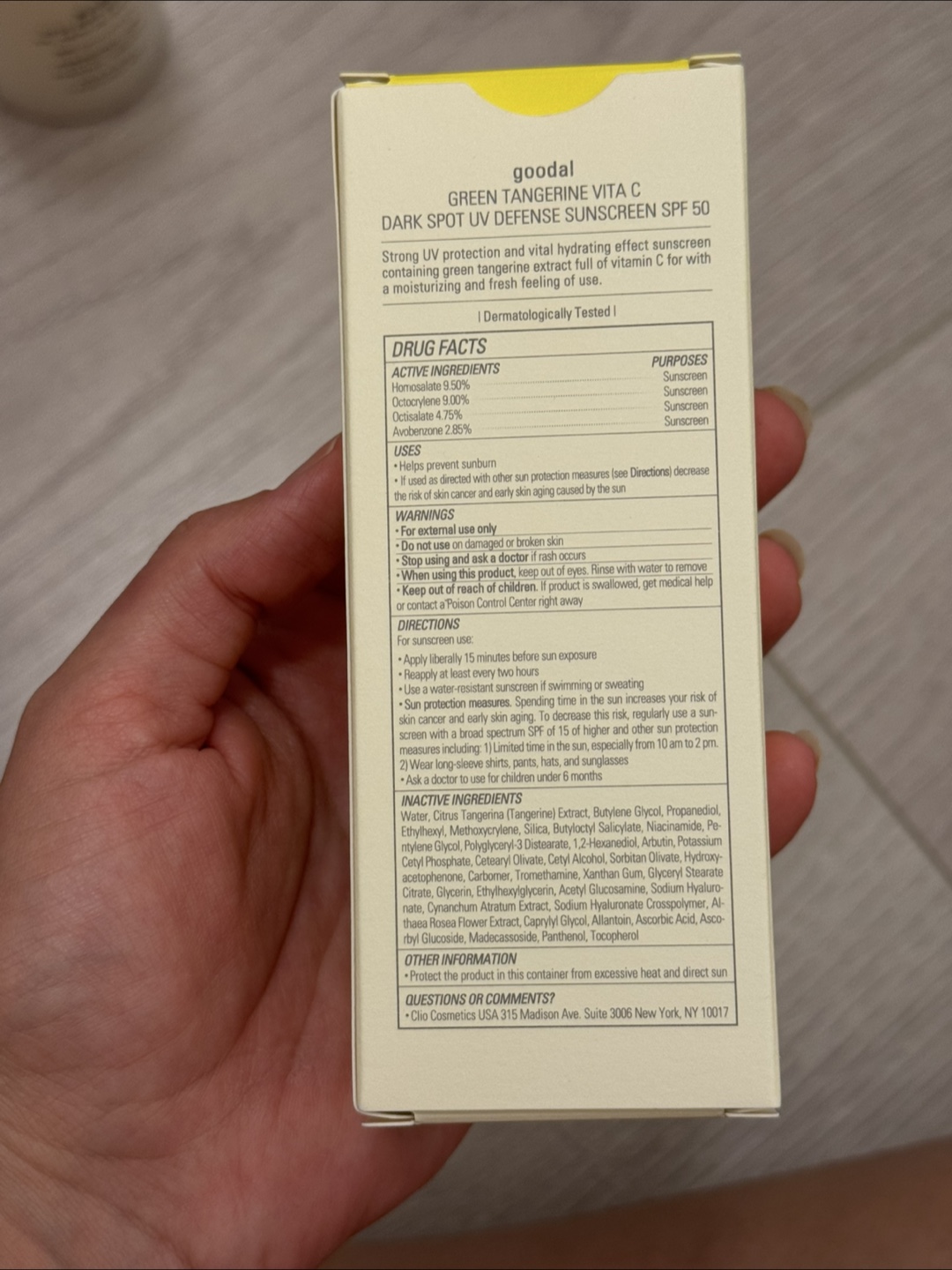 Goodal Green Tangerine Vita C  Sunscreen SPF 50 - photo 2