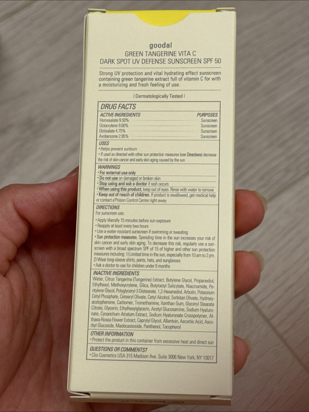 Goodal Green Tangerine Vita C  Sunscreen SPF 50 - photo 4