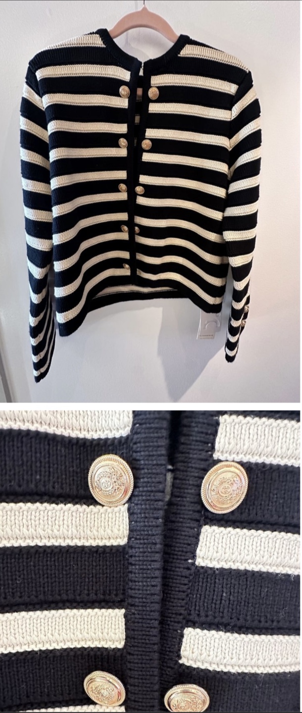 Cammense Striped Knit Cardigan - photo 2