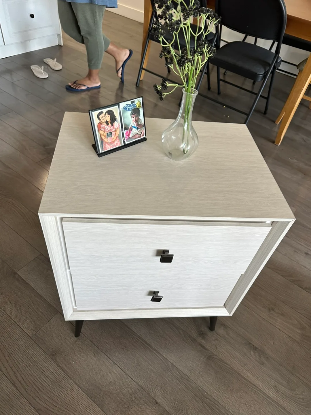 White 2-Drawer Nightstand thumbnail