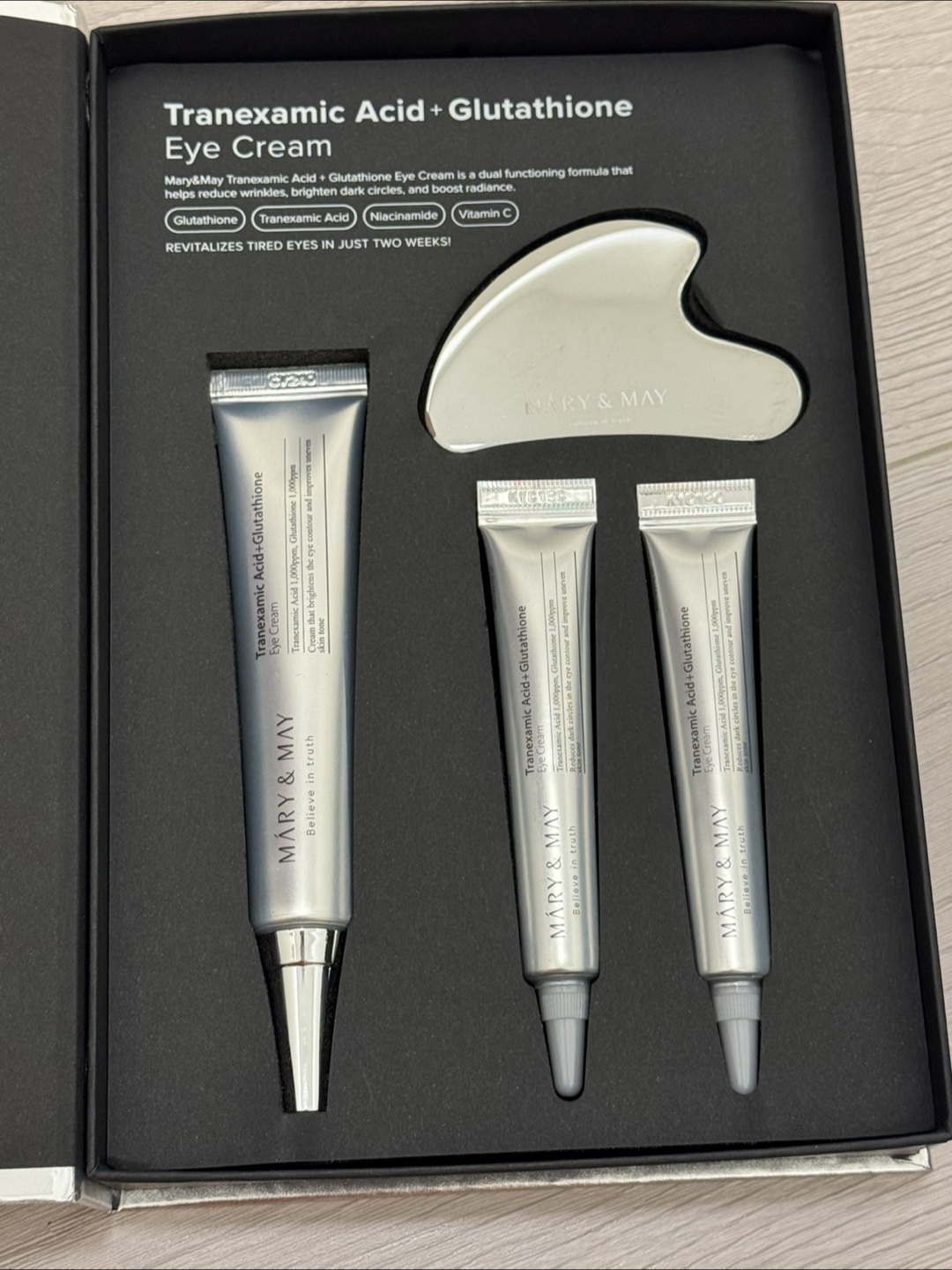 MARY & MAY Tranexamic Acid + Glutathione Eye Cream Set - photo 3
