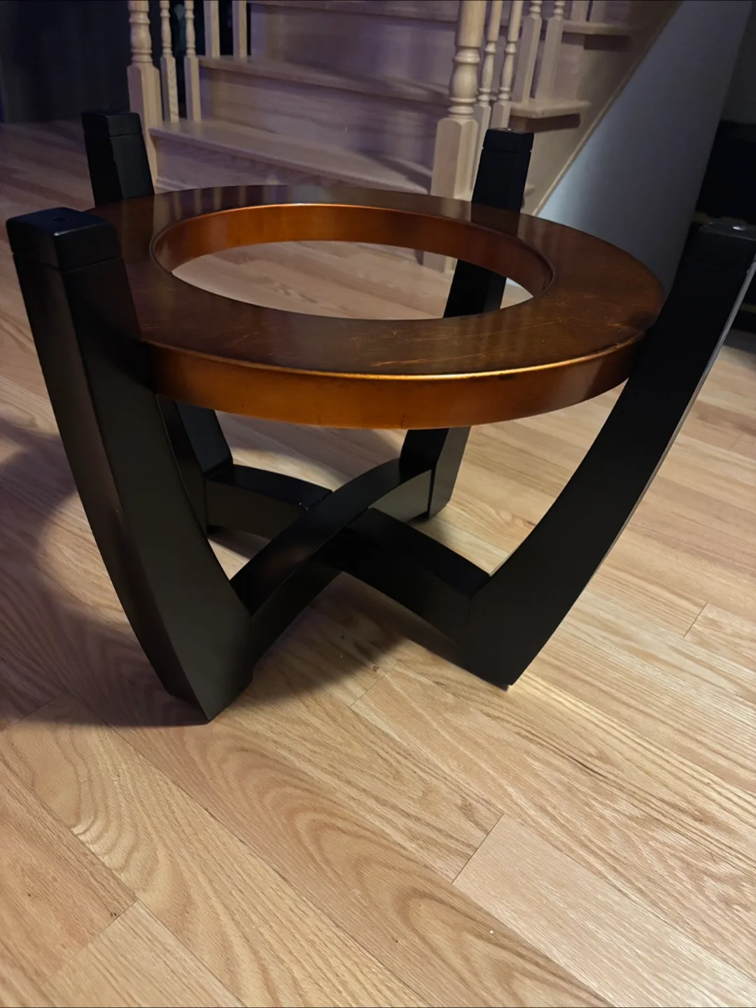 Black & Wood Plant Stand and deco thumbnail