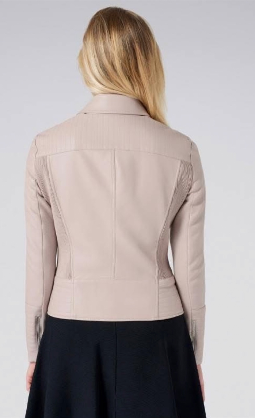 Ever New Melbourne Faux Leather Biker Jacket - Size 2 - photo 3