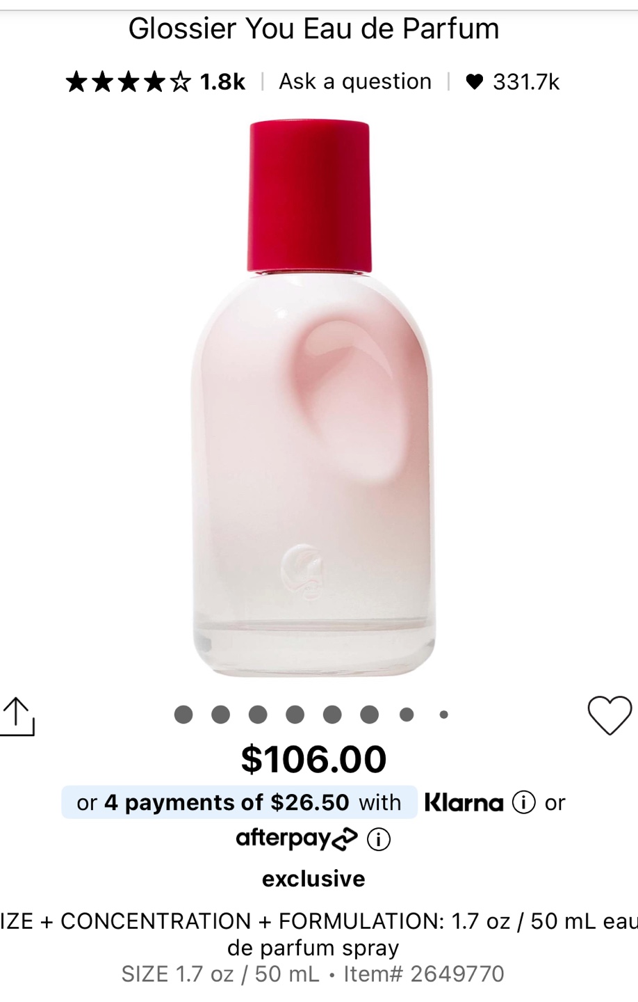 Glossier perfume - photo 2