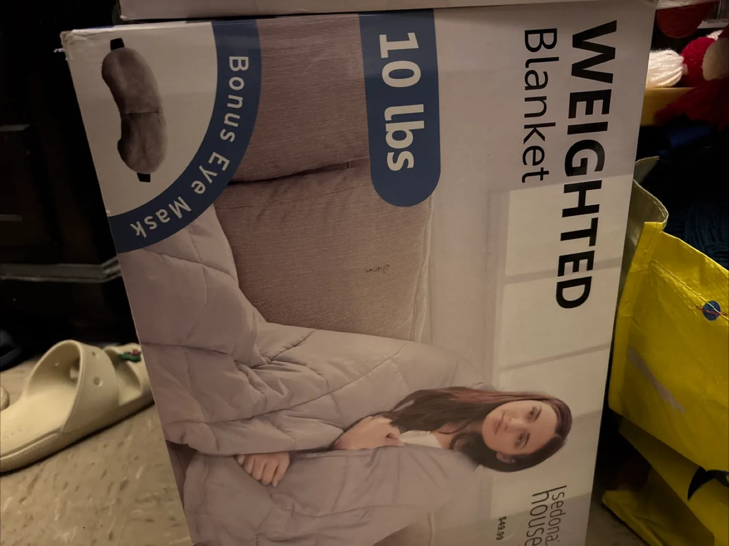 Sedona House Weighted Blanket 10 lbs + Eye Mask thumbnail