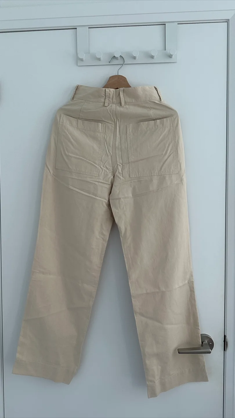 Beige colour 100%cotton material Pants image indicator(4)
