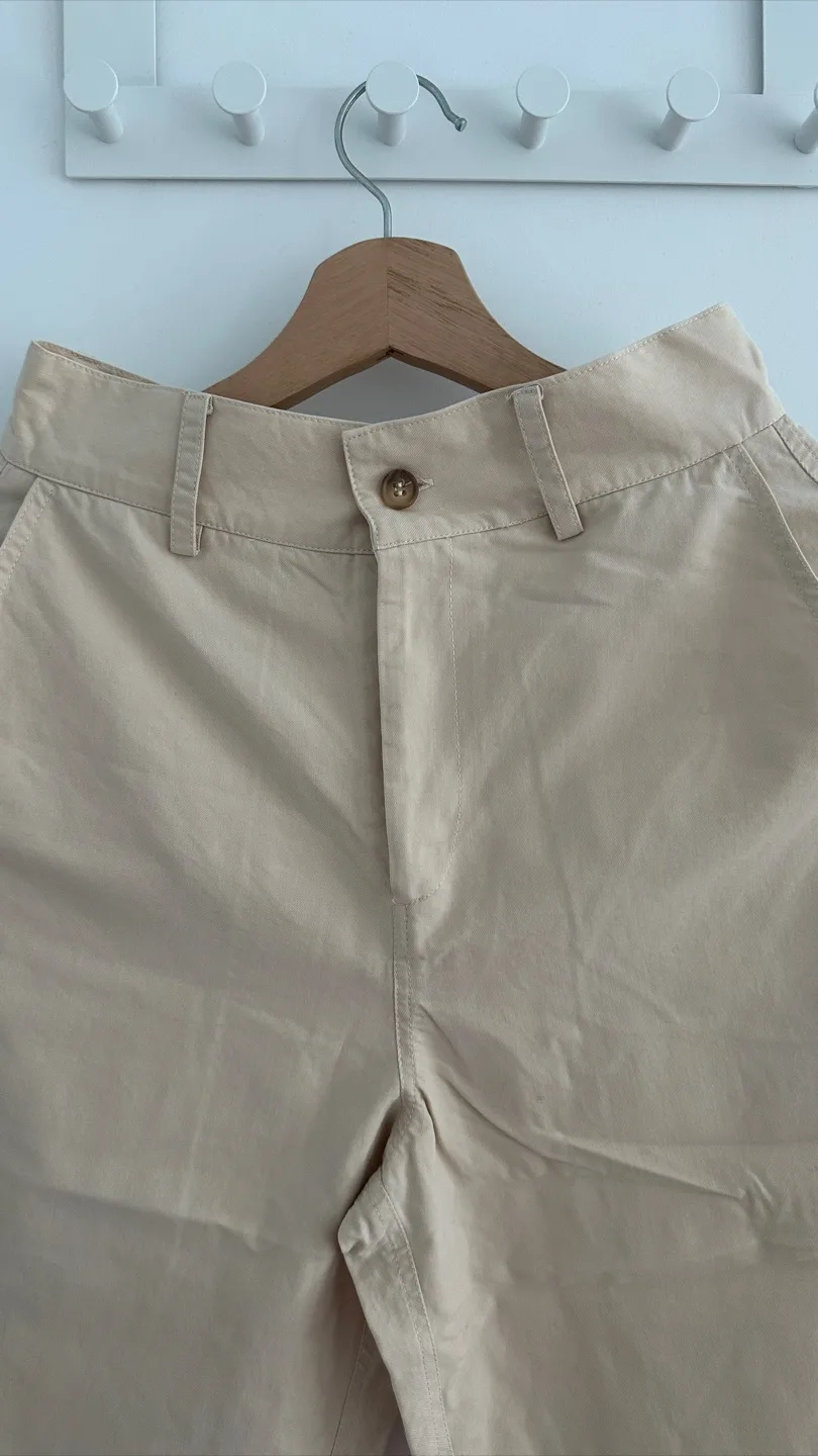 Beige colour 100%cotton material Pants image indicator(3)