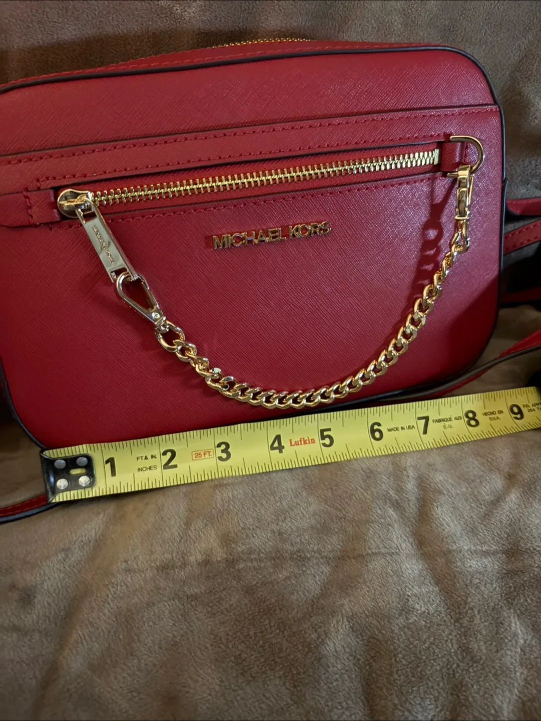 Michael Kors Jet set Large Crossbody Saffiano Leather Bag image indicator(6)