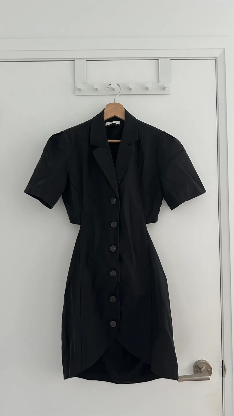 Black Mini Dress 100%cotton thumbnail