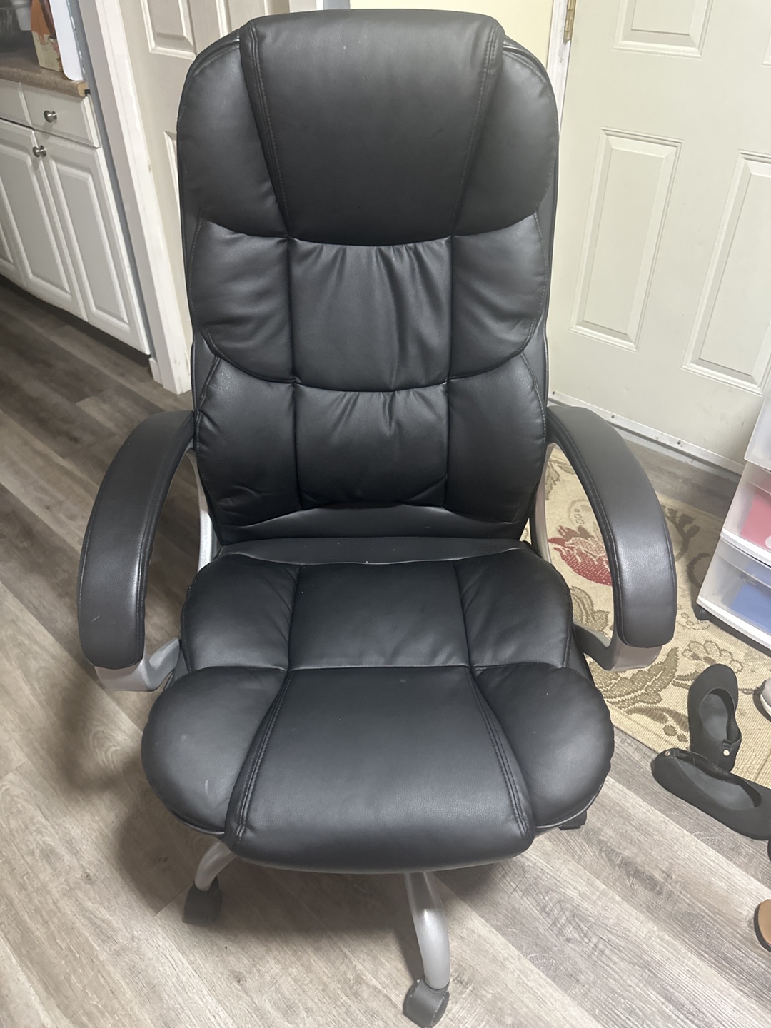 Black Leather Office Chair