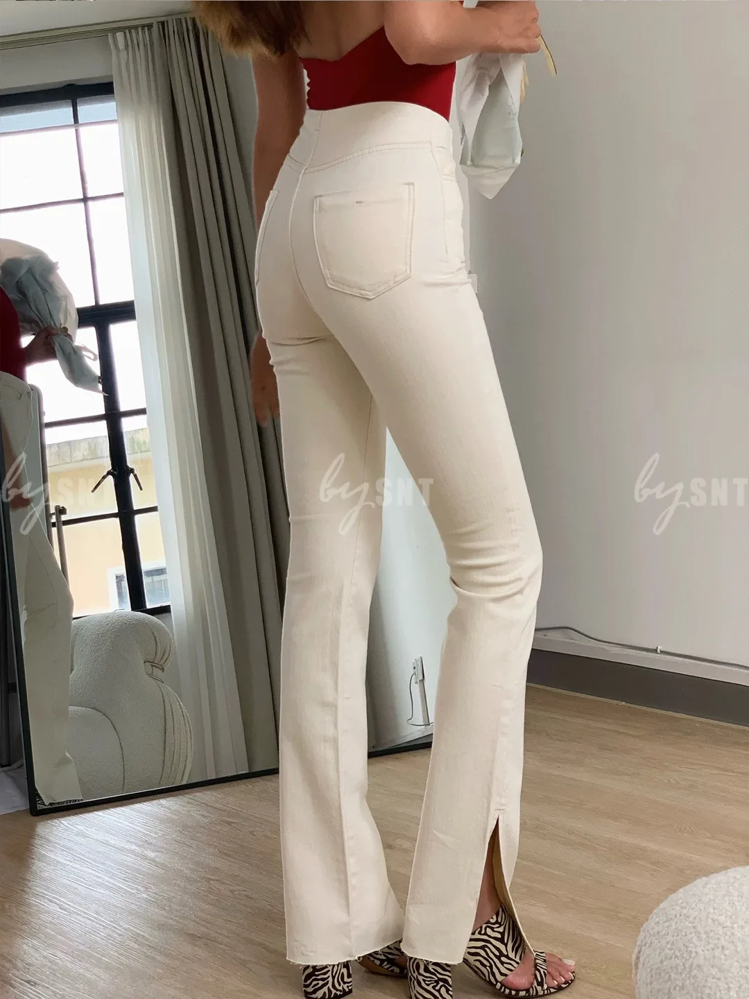 Cream/White Jeans - Size S image indicator(7)