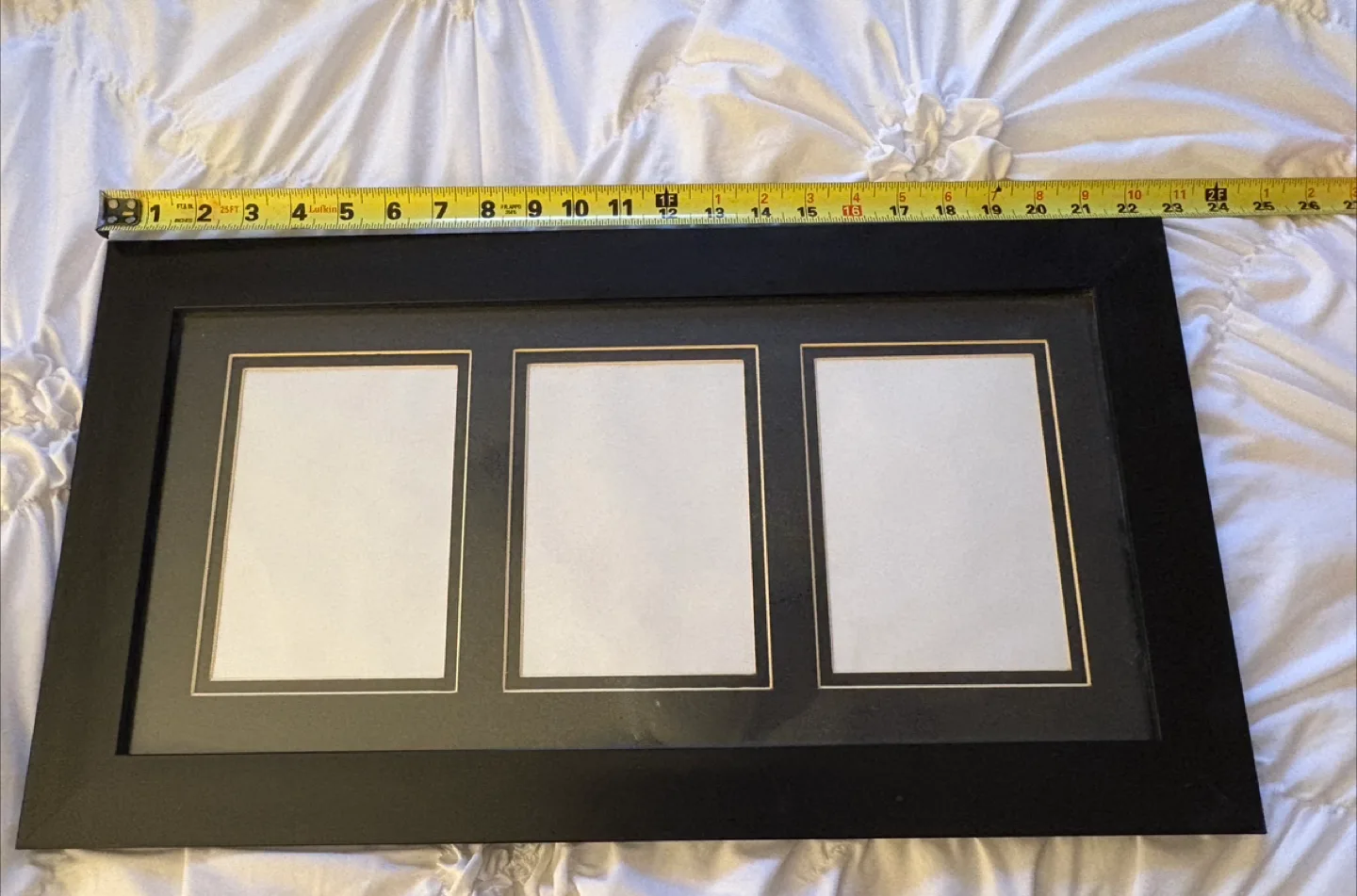 Black Triple Photo Frame (22 inches) thumbnail
