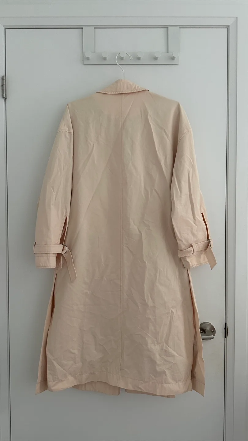 BASIC HOUSE Beige Trench Coat image indicator(3)