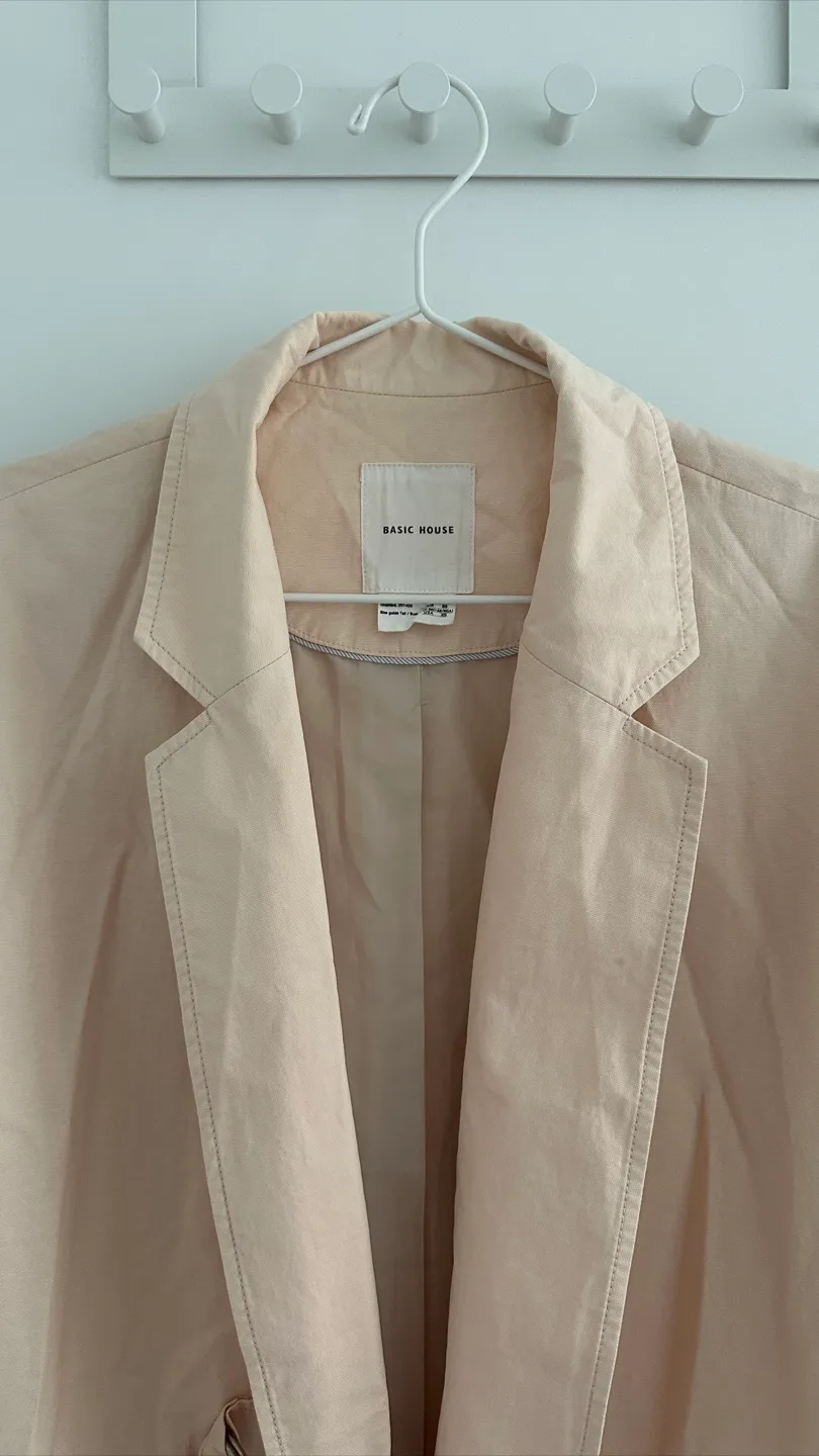 BASIC HOUSE Beige Trench Coat image indicator(2)