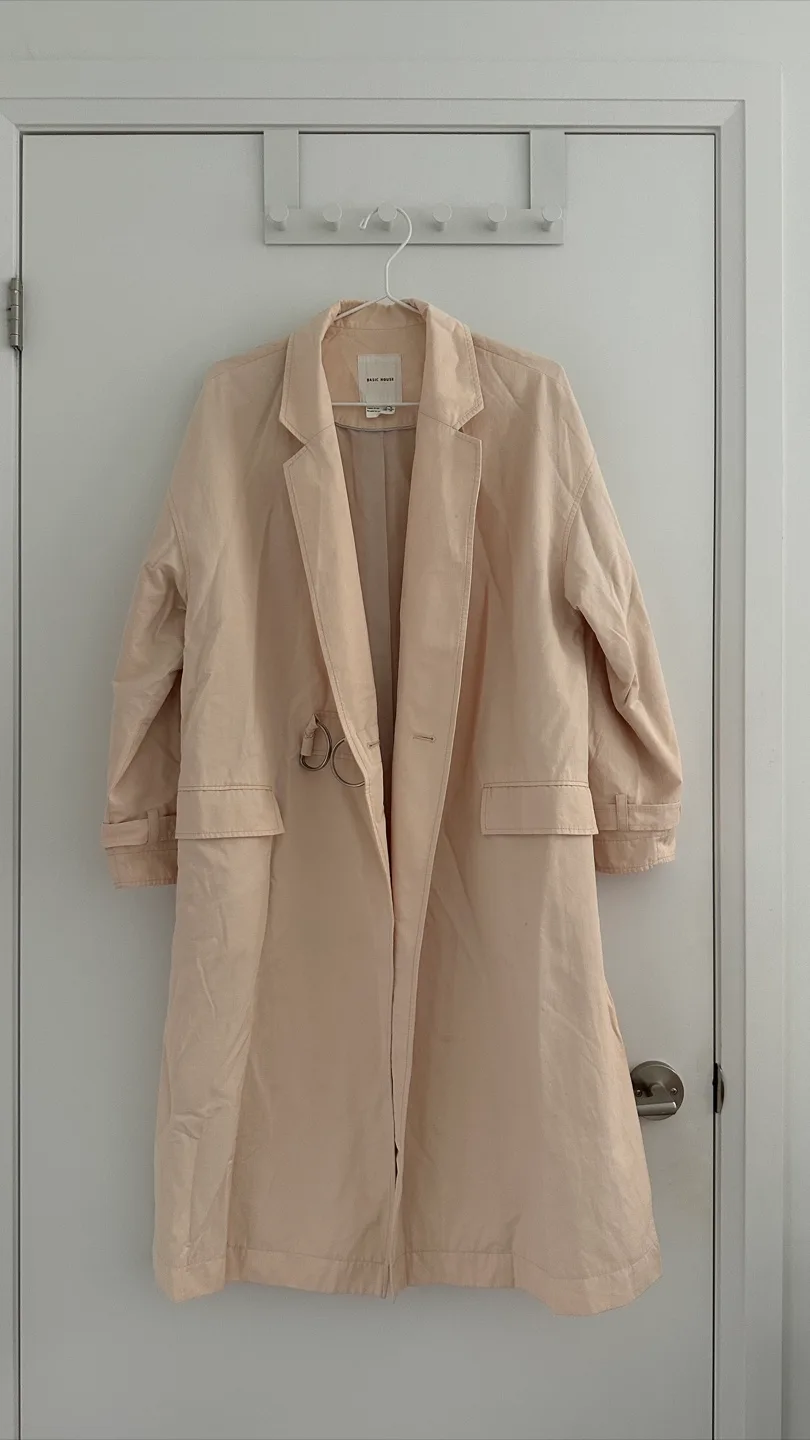 BASIC HOUSE Beige Trench Coat thumbnail